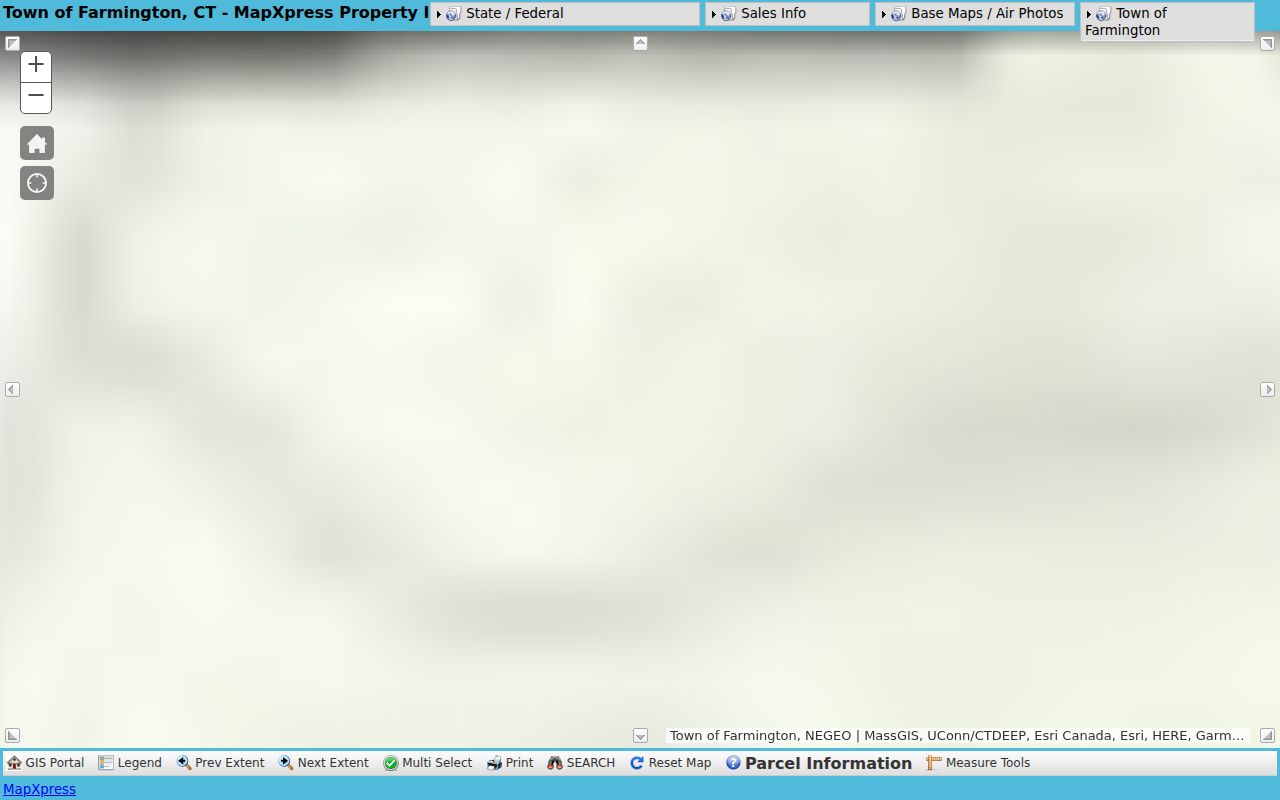 Farmington neighbors view of adjacent parcels in the GIS viewer